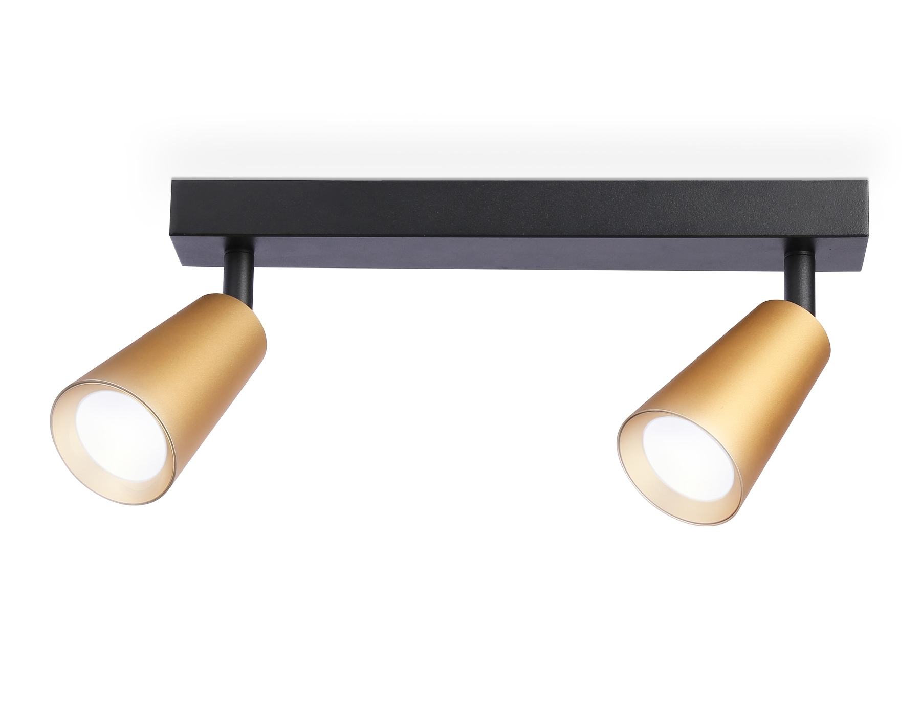 Накладной поворотный спот Ambrella light TA13146/2 BK/GD черный/золото GU10/2 max 12W 295*60*130