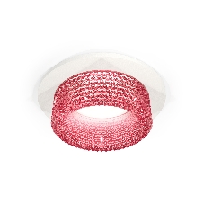 Комплект встраиваемого светильника Ambrella light XC6512042 SWH/PI белый песок/розовый MR16 GU5.3 (C6512, N6152)