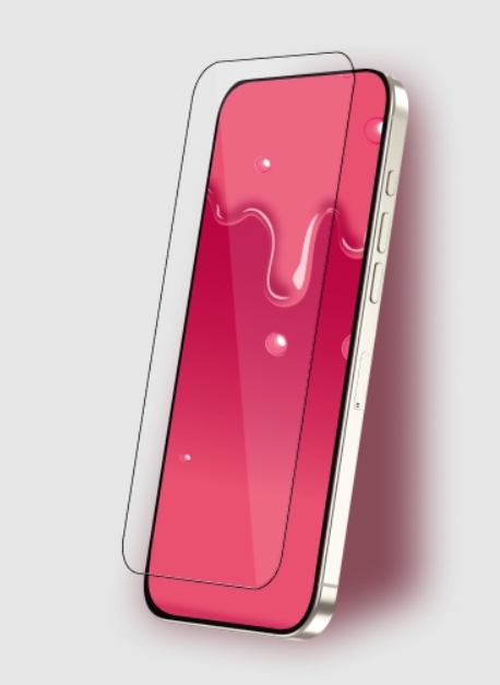Защитное стекло Глазурь Розовая для Apple iPhone 15 Pro Max глянец