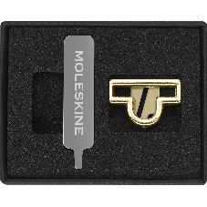 Шильд-символ Moleskine Zodiac Весы, металл, золотистый, коробка с европодвесом, PINLIBRAGOLD