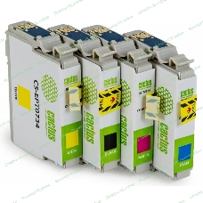 Картридж струйный Cactus CS-EPT0735 черный/голубой/пурпурный/желтый (45.6 мл) для Epson Stylus С79/C110/СХ3900/CX4900