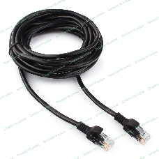 Патч-корд UTP Cablexpert cat.5e, 5м, литой, многожильный черный