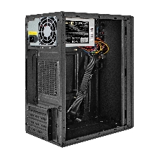 Компьютерный корпус Minitower ExeGate BAA-308UC-AA500 (mATX, БП AA500 с вент. 8см, 1хUSB/1хUSB 3.0/1хTypeC, HD Audio, черный)