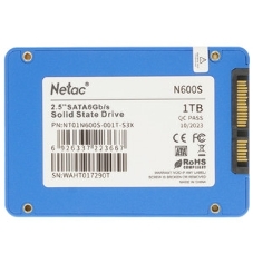 Накопитель SSD Netac N600S, 1Tb, SATA III, 2.5
