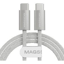Кабель Magssory CBL002 USB Type-C (m)-USB Type-C (m) 1.5м белый коробка
