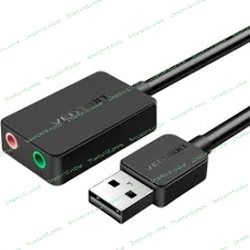 Внешняя звуковая карта Vention USB Черная, шт.