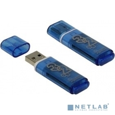 Флешка USB Smartbuy Glossy series Blue (SB32GbGS-B), 32Gb, USB 2.0, R/W 25/15, синий