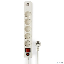 Сетевой фильтр Гарнизон 5 р, 10А, 2xUSB, 1.8 м, ур.защиты 4, белый, пакет