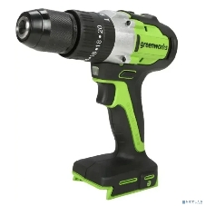 Дрель-шуруповерт GREENWORKS GD24DD60, 24 В, 0 Ач, 60 Нм, бесщеточный, ударный