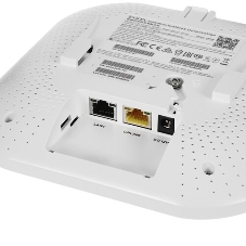 Гибридная точка доступа Zyxel NebulaFlex Pro WAX610D, WiFi 6, 802.11a/b/g/n/ac/ax (2,4 и 5 ГГц), MU-MIMO, антенны 4x4 с двойной диаграммой, до 575+2400 Мбит/с, 1xLAN 2.5GE, 1xLAN GE, PoE, защита от 4G