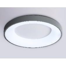 Потолочный светодиодный светильник Ambrella light FZ1402 GR серый IP20 48W 3000K-6500K D500*50 (ПДУ ИК)