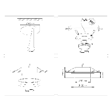 Светильник Ambrella light TN5215 BK черный GX53 max 15W D105*40