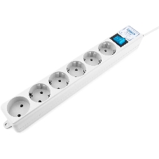 Фильтр-удлинитель PowerCube PRO (SPL(5+1)-16B-P-3M) 3.0 м, LC контур - подавление В/Ч помех, 16А/3,5кВт