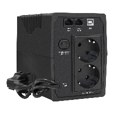 Источник бесперебойного питания ExeGate SpecialPro Smart LLB-650.LCD.AVR.2SH.RJ.USB <650VA/360W, LCD, AVR, 2*Schuko, RJ45/11, USB, Black>