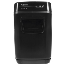 Шредер Fellowes AutoMax 150C FS-46801(01/02)* (секр.P-4)/фрагменты 4x38 мм,/150лист./32лтр./Уничт:скрепки, скобы, пл.карты,CD диски