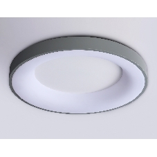 Потолочный светодиодный светильник Ambrella light FZ1402 GR серый IP20 48W 3000K-6500K D500*50 (ПДУ ИК)