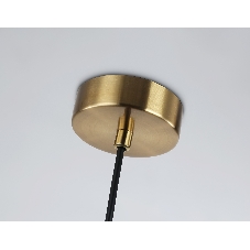 Светильник Ambrella light LH56111 BK/BS/CL черный/латунь/прозрачный E14 max 40W D65*1500