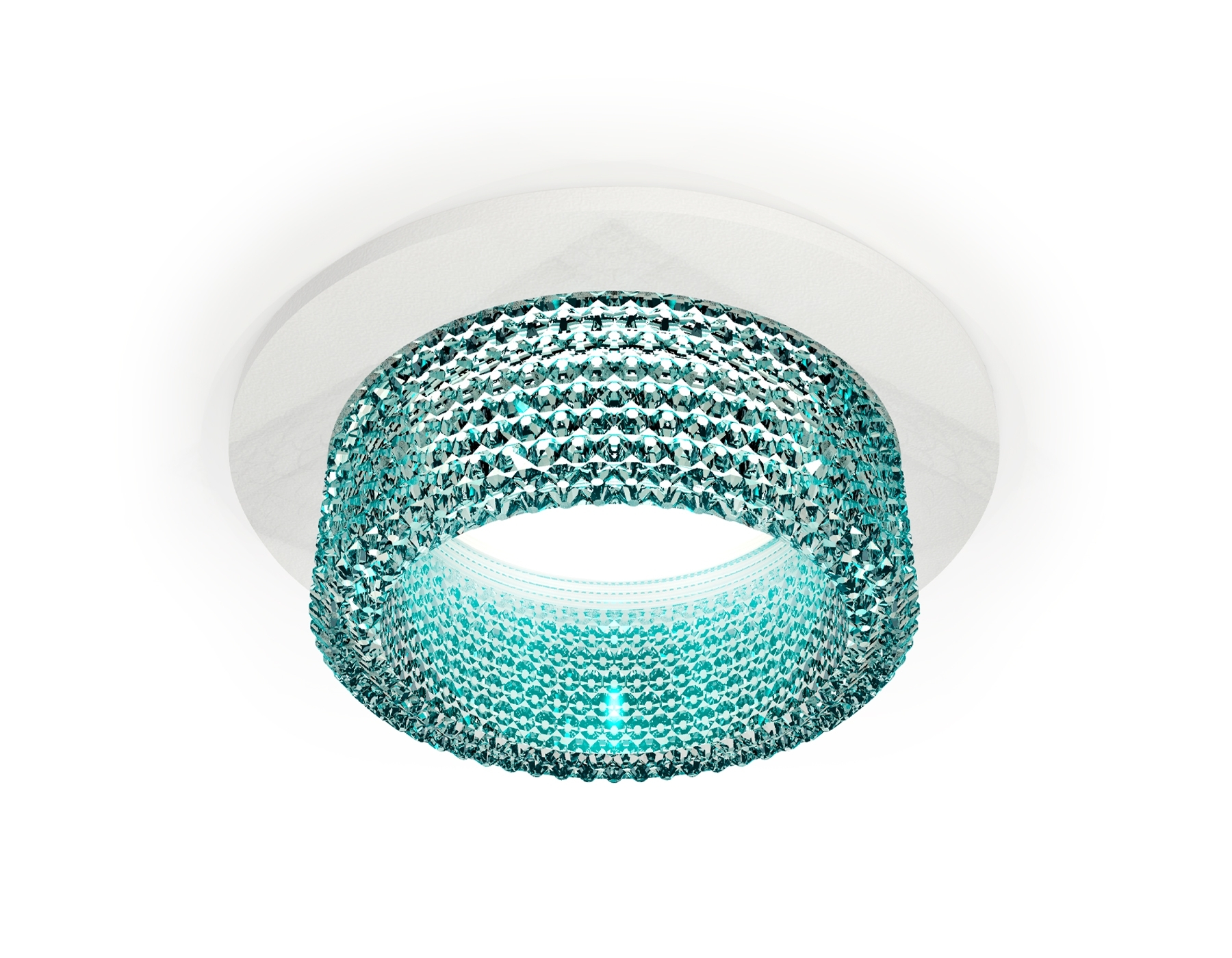 Комплект встраиваемого светильника Ambrella light XC6512043 SWH/BL белый песок/голубой MR16 GU5.3 (C6512, N6153)