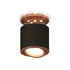 Светильник Ambrella Light XS7402120 SBK/PPG черный песок/золото розовое полированное MR16 GU5.3 (N7930, C7402, N7005)