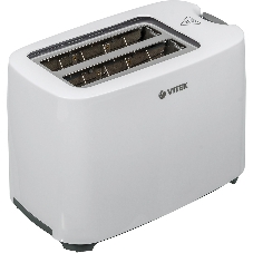 Тостер Vitek VT-1587 белый, 700 Вт, 2 слота