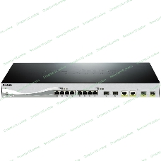 Коммутатор D-Link DXS-1210-12TC, 10 Gigabit Ethernet Smart Switch with 8-port 10GBASE-T + 2-port SFP + 2-port 10GBASE-T/SFP
