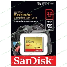 Флеш карта CF 32GB SanDisk Extreme 120MB/s