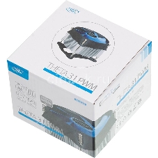 Кулер для процессора DEEPCOOL THETA 31 PWM черный/синий, 92 мм, алюминий/медь, 2400 об/мин, 32.5 дБ, 4 pin, 95 Вт, 60 мм