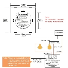 Выключатель MOES Gang Smart Switch ZS-B-EU1, Zigbee, 95-250 В
