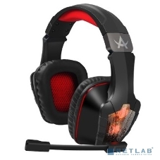 Гарнитура QUMO Arsenal чёрный, проводная, USB, подсветка
