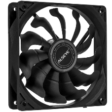 Вентилятор для корпуса Alseye S120-F черный, 120 мм, 1700 об/мин, 33.8 дБ, 4 pin