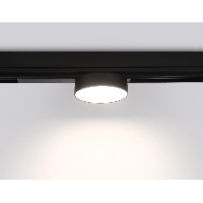 Управляемый светодиодный светильник для шинопровода Magnetic Ambrella light GL1381 BK черный IP20 15W 3000K-6400K 220V 120° D115/232*115*77 (Без ПДУ)