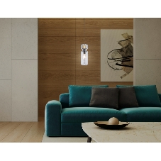 Светильник Ambrella light LH56111 BK/BS/CL черный/латунь/прозрачный E14 max 40W D65*1500