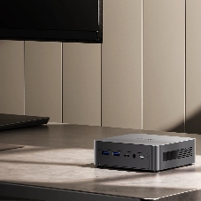 Компьютер Chuwi AuBox Intel Core Ultra 5 226V(2.1Ghz)/16384Mb/512PCISSDGb/Int:Intel Iris Xe Graphics/BT/WiFi/war 1y/0.865kg/Grey/Win11Pro + USB3.0*4/HDMI*1/DP*1/RJ45*1/WIFI6,BT5.2/bracket