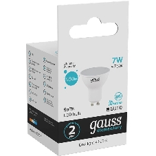 Лампа светодиодная Gauss Elementary MR16 7Вт 4100К GU10 550лм
