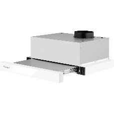 Вытяжка встраиваемая Weissgauff TEL 450 White Glass белый, 45 см, 450 м/ч, 65 дБ