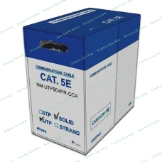 Кабель информационный LANMASTER NM-UTP5E4PR-CCA cat.5е U/UTP не экранированный 4X2 PVC внутренний 305м серый