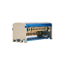 Шина на DIN-рейку в корпусе (кросс-модуль) Rexant 2х15