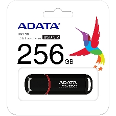 Флешка USB ADATA UV150 (AUV150-256G-RBK), 256Gb, USB 3.0, R/W 100/30, черный
