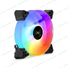 Вентилятор для корпуса ExeGate EX12025H3P4PYH-PWM.ARGb черный/белый, 120 мм, 1800 об/мин, 26 дБ, 4 pin