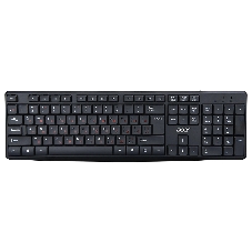 Комплект клавиатура+мышь Acer OMW141 проводной, USB, 1200 DPI, чёрный
