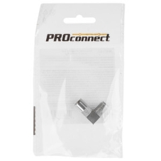 Переходник антенный PROconnect (гнездо F - гнездо TV), угловой (1 шт.) (пакет)