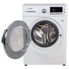 Стиральная машина Korting KWD 48IT1496 белая, загрузка фронтальная 8кг, 1400 об/мин., класс: A