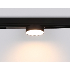 Управляемый светодиодный светильник для шинопровода Magnetic Ambrella light GL1381 BK черный IP20 15W 3000K-6400K 220V 120° D115/232*115*77 (Без ПДУ)