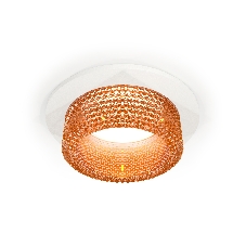 Комплект встраиваемого светильника Ambrella light XC6512044 SWH/CF белый песок/кофе MR16 GU5.3 (C6512, N6154)