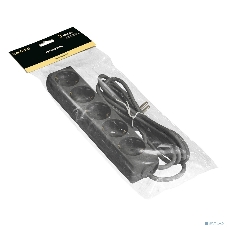 Удлинитель ExeGate EX285822RUS ECE-5-3B (5 евророзетки с заземлением, 3 м, черный)