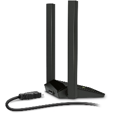 Адаптер TP-Link AC1300Mbps Dual-band High-Gain wireless USB adapter, 867Mbps at 5G and 400Mbps at 2.4G, two high gain antennas, USB 3.0, USB extension cable, support wave 2 MU-MIMO, full compatible with Windows and macOS.