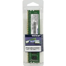 Оперативная память Patriot Signature, DDR4, 8GB (1x8 GB), 2400 MHz, CL17, DIMM