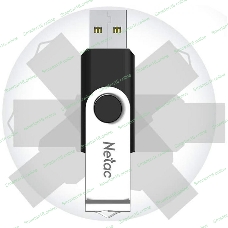 Флешка USB Netac U505 (NT03U505N-016G-30BK), 16Gb, USB 3.0, R/W 110/45, черный/серебристый