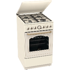 Плита комбинированная Gorenje GKS5B70CLI бежевый, конфорок 4 газовых, духовка 70 л, 50 см x 85 см x 59.4 см