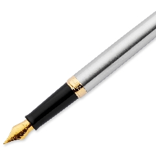 Ручка перьевая Waterman Hemisphere (CWS0920310) Steel GT F сталь нержавеющая/позолота, подарочная коробка